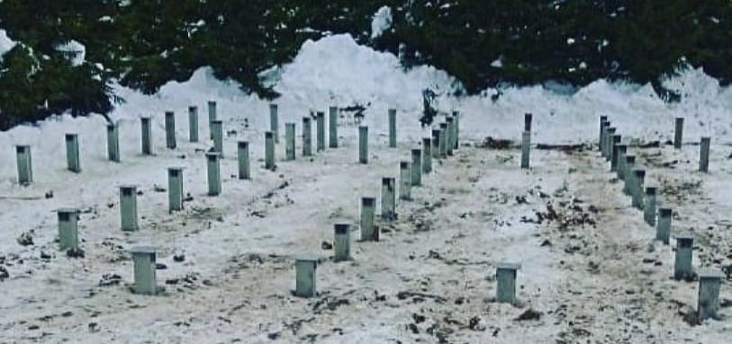 Фундамент на забивных ЖБ сваях