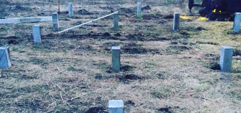 Фундамент на забивных ЖБ сваях