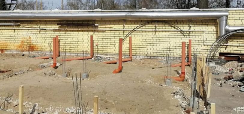 Фундамент на забивных ЖБ сваях
