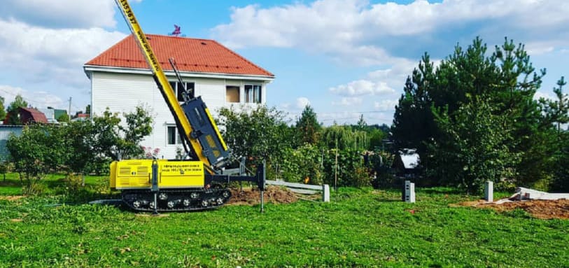 Фундамент на забивных ЖБ сваях